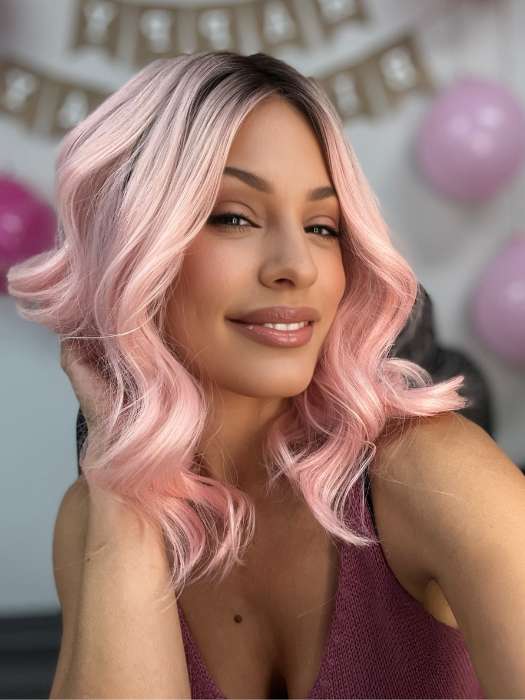 How Pink It Is | Synthetic Lace Front Wig (Mono Part) - Image 4
