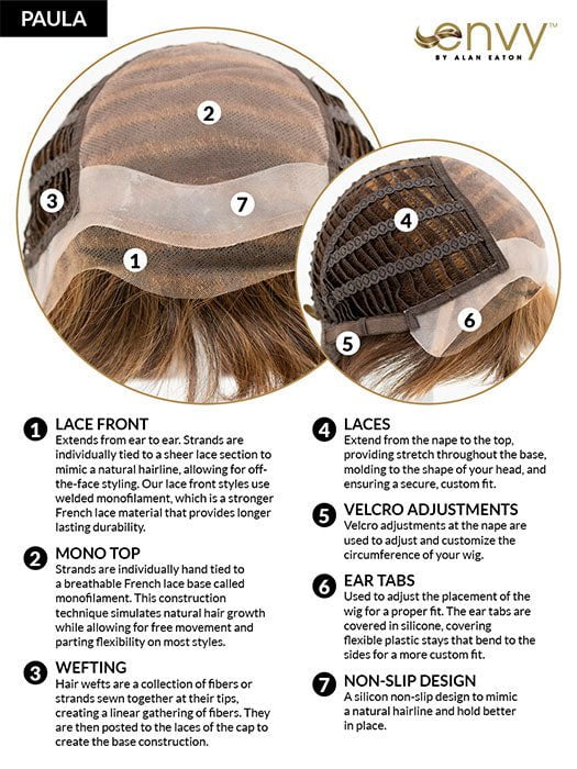 Paula | Human Hair/Synthetic Hair Blend Lace Front Wig (Mono Top) - Image 9