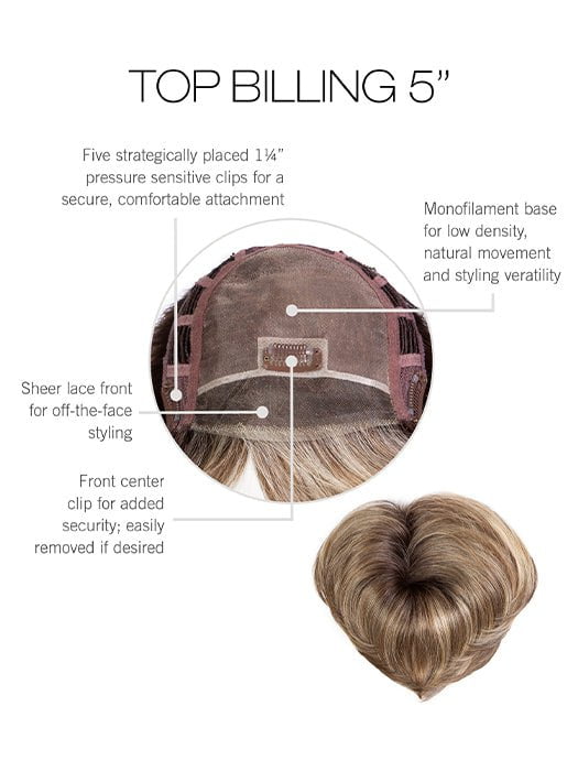 Top Billing 5 | Synthetic Lace Front Hair Topper (Mono Top) - Image 7