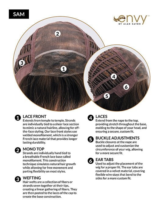 Sam | Synthetic Lace Front Wig (Mono Top) - Image 9