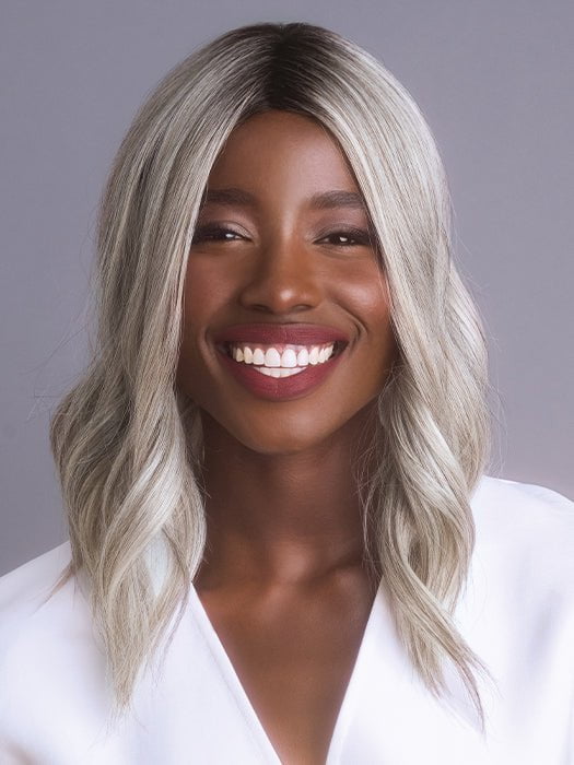 High Heat Mid Wavy Topper | Synthetic Hair Topper (Lace Part) - Image 4
