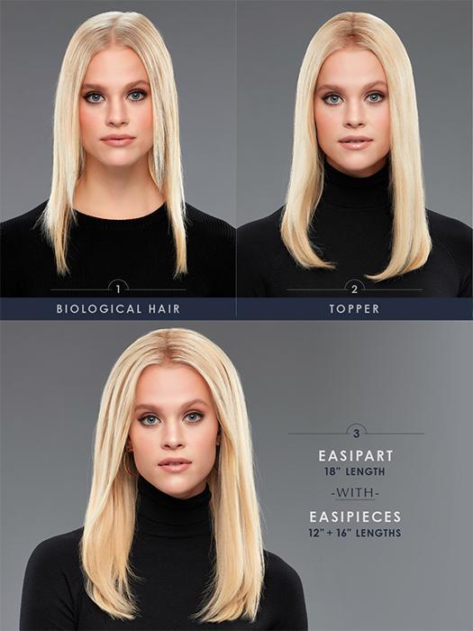 easiPieces 12 L x 9 W | Remy Human Hair Piece (1 Piece) - Image 3
