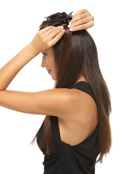 18 Wavy HF Synthetic Hair Extensions Kit (8 Piece) - Image 5