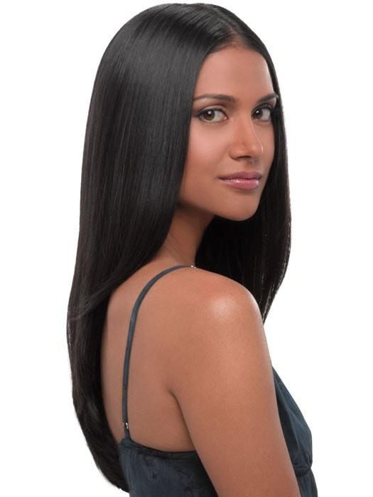 22 Straight HF Synthetic Hair Extension (1 Piece) | Clip In - Image 7