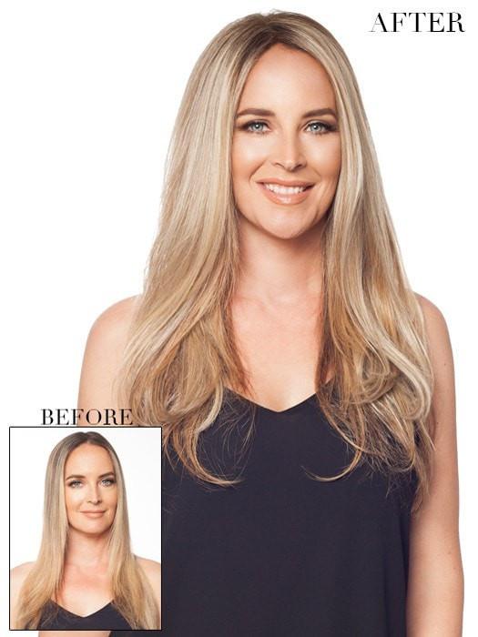 easiPart HD XL 18 | HF Synthetic Hair Topper (Mono Top) - Image 3