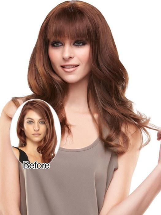 easiFringe | Remy Human Hair Clip In Bangs (Mono Base) - Image 3